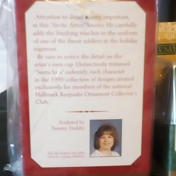 Hallmark 1999 membership ornaments unopened toymakers Santa, elf & snowman mini - Picture 5 of 7